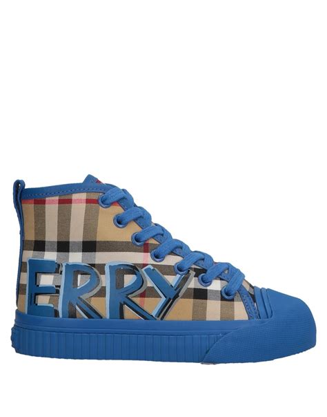 burberry high top sneakers blue|padded classic Burberry sneakers.